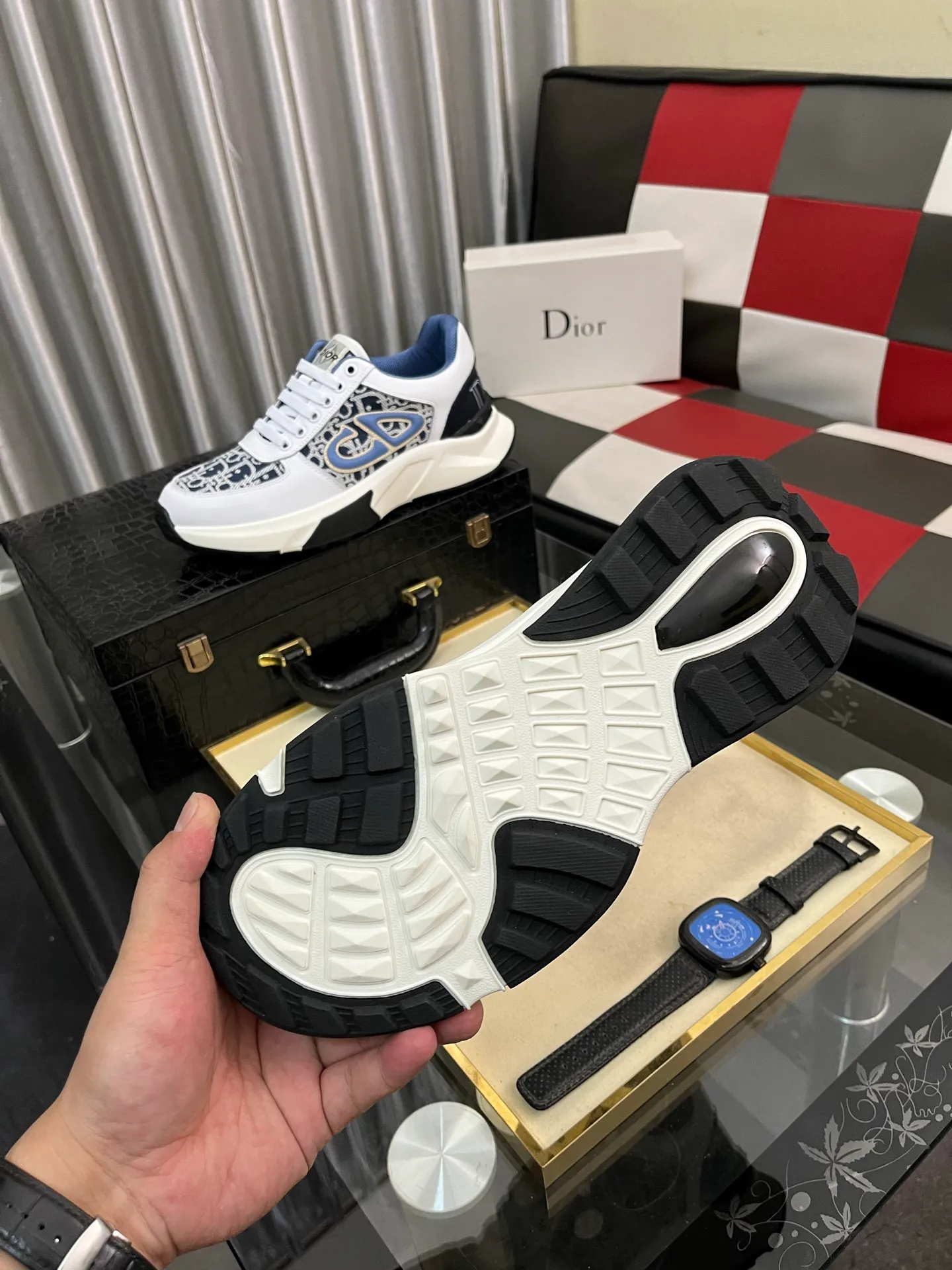 Men's Men's Shoes 💰438⌚️⌚️"Dior DIOR*" latest hot style casual shoes, top brand [seduce] luxury~purchase, top~quality. [Strong] The upper is made of imported breathable cowhide with material ➕ breathable sheepskin feet (•) and fine workmanship. Code number: 38-444️⃣Colors available